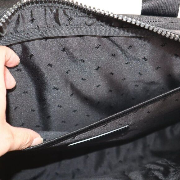 NWT Michael Kors Kent Sport Woven Double Zip Briefcase Navy $495+ - Picture 13 of 16